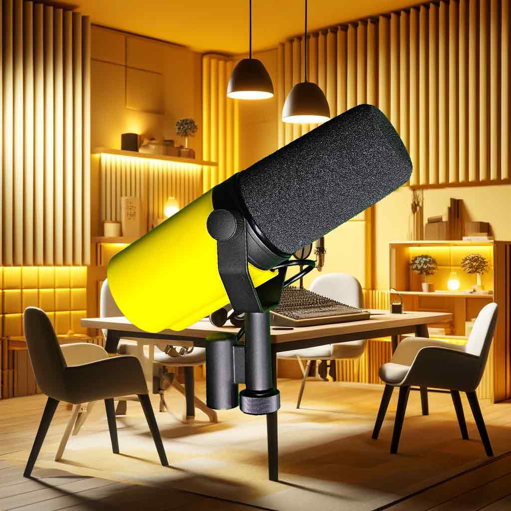 Yellow BOLD Series Microphone Cover