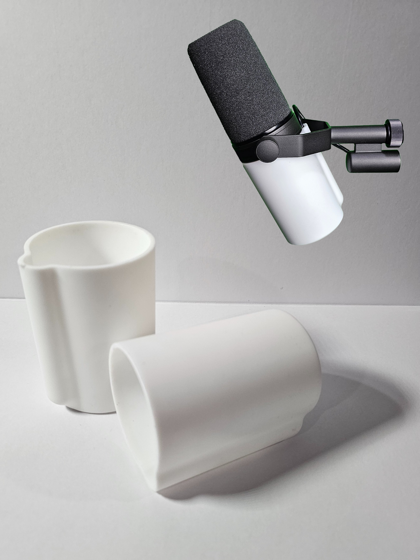 White Bold Series Microphone Cover