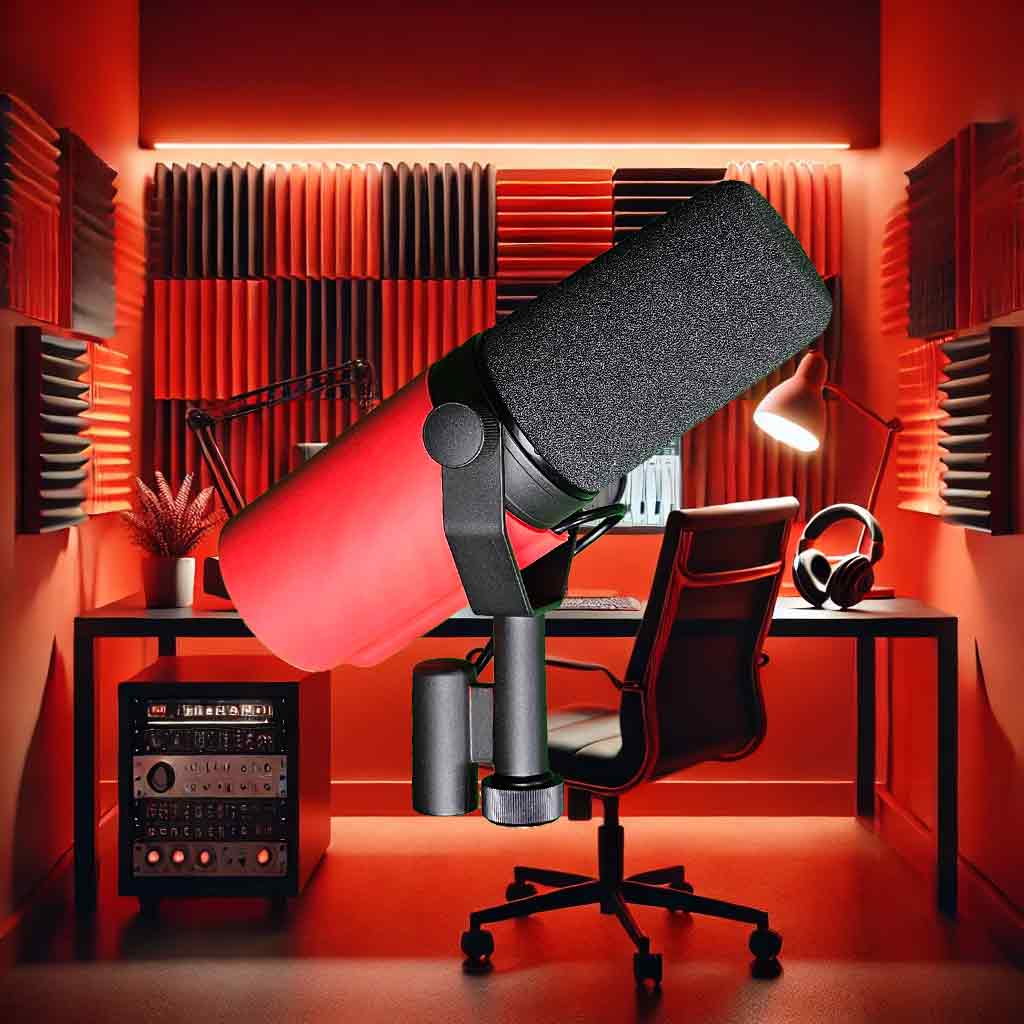 Red BOLD Series Microphone Cover
