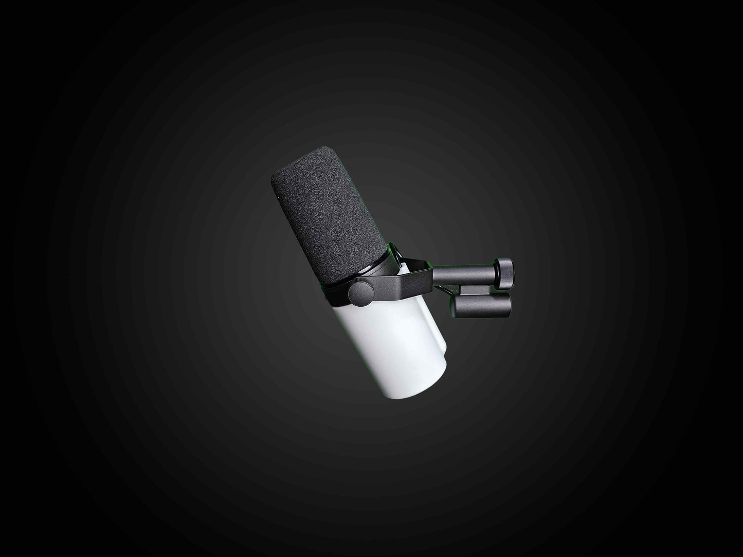 White Bold Series Microphone Cover